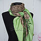 Order Silk womens scarf from fabric Gucci 'Monogram'. Platkoffcom. Livemaster. . Shawls1 Фото №3