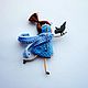Brooch girl ' Let's fly, my friend, beyond the clouds...'. Brooches. ETNOMIR (ethnomir). My Livemaster. Фото №6
