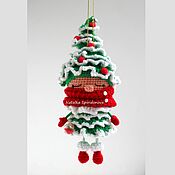 Материалы для творчества handmade. Livemaster - original item MK Herringbone, crochet master class, Christmas tree toy. Handmade.
