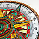 Placa decorativa 'Brújula Centenaria' pintada a mano. Plates. Art by Tanya Shest. Ярмарка Мастеров.  Фото №4