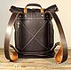 Urban backpack. Genuine leather. Handmade. Backpacks. Masterskaya 'FACTURE'. My Livemaster. Фото №4
