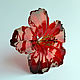 Order Hair pins white and red hibiscus. PandaStudio (glossyfleur). Livemaster. . Hairpins Фото №3