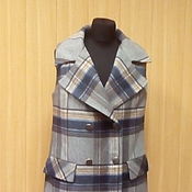 Одежда handmade. Livemaster - original item Vest in a large square. Handmade.