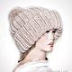 Заказать Шапки " Альбина" (шапка женск, шапка вязан). Ирина(shvilinka.knit). Ярмарка Мастеров. . Шапки Фото №3
