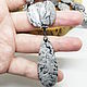 57 cm Cuentas con Colgante mapa de la Luna (calcita). Beads2. MagazinchiK SelberiYa. Ярмарка Мастеров.  Фото №6