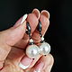 'Bella' Swarovski pearl earrings, Earrings, Krasnodar,  Фото №1