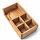 Order Napkin holder with compartments for salt and spices in natural color. Foxwoodrus. Livemaster. . Napkin holders Фото №3
