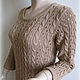 Вязаное женское платье с шелком "Карамель". Платья. FAVORITE KNITWEAR (Наталья). Интернет-магазин Ярмарка Мастеров.  Фото №2