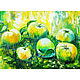 Painting apples in the garden 'Apple paradise' still life, Pictures, Rostov-on-Don,  Фото №1