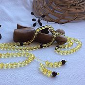 Фен-шуй и эзотерика handmade. Livemaster - original item Buddhist rosary from Baltic amber, color is lemon, 58 g. Handmade.