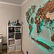 3D карта мира с подсветкой. Карты мира. CreedMaps. Интернет-магазин Ярмарка Мастеров.  Фото №2