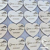 Свадебный салон ручной работы. Ярмарка Мастеров - ручная работа Wedding invitations in the shape of hearts. Handmade.