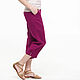 100% linen Capri pants. Vintage trousers. etnoart. Online shopping on My Livemaster.  Фото №2