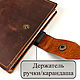 Notepad made of genuine leather with a removable block of paper. Notebook. KullikovCraft. Online shopping on My Livemaster.  Фото №2