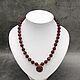 Necklace 'Pomegranate Seeds' under ruby agate with pendant. Necklace. naturalkavni. My Livemaster. Фото №5