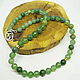 Beads made of natural green aventurine Forest 51 cm. Beads2. Selberiya shop. My Livemaster. Фото №6