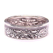 Украшения handmade. Livemaster - original item 1 franc silver coin ring, Switzerland. Handmade.