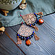Large Mother-and-Stepmother earrings with lapis lazuli and carnelian. Earrings. Strangell Jewelry. My Livemaster. Фото №5