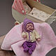 Силиконовая кукла, пупсик из силикона девочка 8 см зайка. Куклы Reborn. Алла Асеева dolls_minireborn. Интернет-магазин Ярмарка Мастеров.  Фото №2
