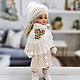 Clothes for Paola Reina dolls. Beige set with shawl, Clothes for dolls, Voronezh,  Фото №1