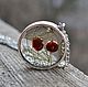 Transparent round large pendant with real red berries, Pendant, Samara,  Фото №1