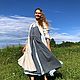Платье в свободном крое из ажурного хлопка в голубом цвете. Платья. Laotty. Одежда в свободном крое.. Ярмарка Мастеров.  Фото №6