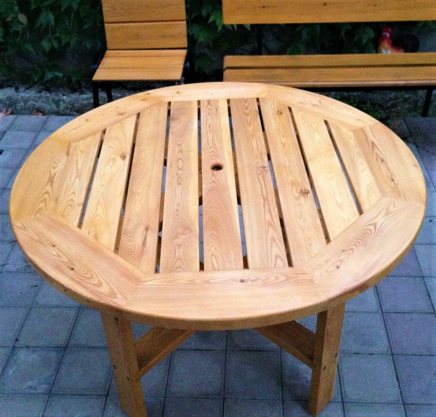стол и стулья из лиственницы