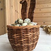 Сувениры и подарки handmade. Livemaster - original item Easter Souvenirs: Bunny basket. Easter decor. Handmade.