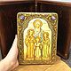 Заказать Деревянная икона Вера, Надежда, Любовь и мать их София. Русские Мастерские. Ярмарка Мастеров. . Иконы Фото №3