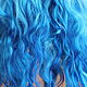Mohair tress (blue) (Hair for dolls). Doll hair. Hair and everything for dolls. My Livemaster. Фото №6