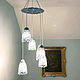 Order Water Drops Ceiling Lamp. Elena Zaychenko - Lenzay Ceramics. Livemaster. . Chandeliers Фото №3