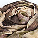 Bufanda de seda Multicolor ecoprint marrón. Scarves. Artinflat - natural dyeing. Online shopping on My Livemaster.  Фото №2