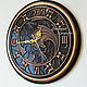 Metal wall clock, polished copper, round, Watch, Ivanovo,  Фото №1