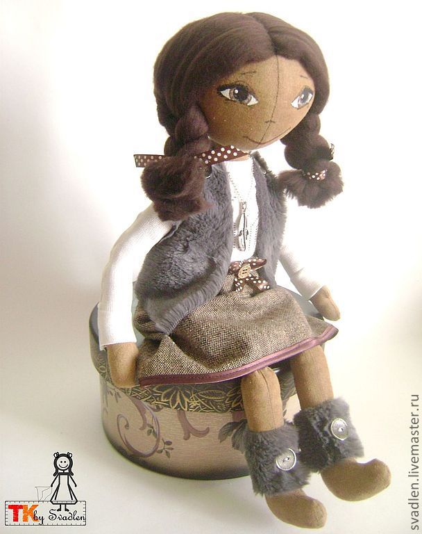 MAYA textile doll for interior, Stuffed Toys, Bryansk,  Фото №1