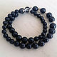 Beads Black agate Silver 925. Necklace. Viktoriya (beads-gems). Online shopping on My Livemaster.  Фото №2