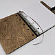 Wooden notebook with a leather-bound clasp. Notebooks. semejnaya-masterskaya-bambuk. My Livemaster. Фото №4