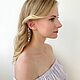 Заказать Кафф с жемчугом , серьги с цепочками , длинные серьги. Si Wedding Accessories. Ярмарка Мастеров. . Каффы Фото №3