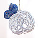 Bell Butterfly in an ice balloon. Bells. Elena Zaychenko - Lenzay Ceramics. My Livemaster. Фото №4