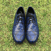 Обувь ручной работы handmade. Livemaster - original item Men`s Python leather shoes PREMIER. Handmade.