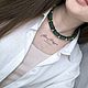 Колье - жгут из бисера зелёный питон. Колье. _alena_malygina_ (malygina92). Ярмарка Мастеров.  Фото №6