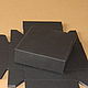Заказать Коробка 8x8x2,5 см, черный дизайнерский картон, самосборная. Master-Pack. Ярмарка Мастеров. . Коробки Фото №3