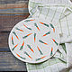 A plate of carrots, hand made ceramics. Plates. JaneCeramics. Online shopping on My Livemaster.  Фото №2
