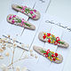 Hairpins 2 pcs. - Tulips, Mimosa. Hairpins. annetka-ann (annetka-ann). My Livemaster. Фото №5