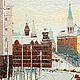  Москва зимним днём. Кремлевские башни. Картины. Сообщество художников LegacyArt. Интернет-магазин Ярмарка Мастеров.  Фото №2