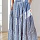 Maxi skirt is long in boho style with elastic pockets made of cotton sewing. Skirts. PolMary. Online shopping on My Livemaster.  Фото №2