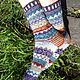 Order Socks made of wool jacquard pattern. ToKnitWithLove. Livemaster. . Socks Фото №3