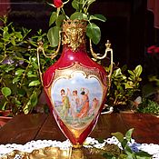 Винтаж handmade. Livemaster - original item Antique vase (porcelain, bronze).