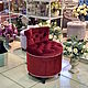 Пуфик со спинкой - Красный - и в 60 других цветах обивки. Пуфы и пуфики. Provence shop. Интернет-магазин Ярмарка Мастеров.  Фото №2
