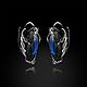 Серьги С драконами с камнем. Кулон. Aventure.Jewelry. Интернет-магазин Ярмарка Мастеров.  Фото №2