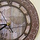Часы "Рисунок на дереве" круглые деревянные настенные. Часы классические. Ольга Никишина. Декор, декупаж. Ярмарка Мастеров.  Фото №6